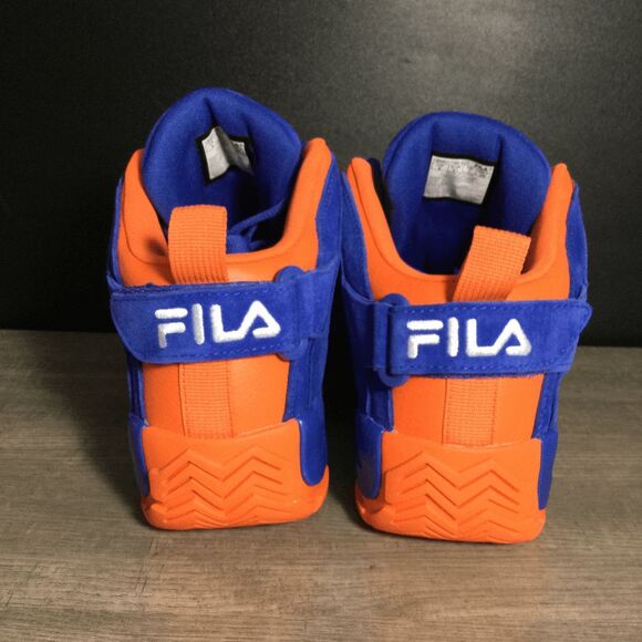 RARE Fila Grant Hill 2 Knicks Suede Blue Orange Unreleased 1BM01798-423 Men's 8 - Picture 5 of 7